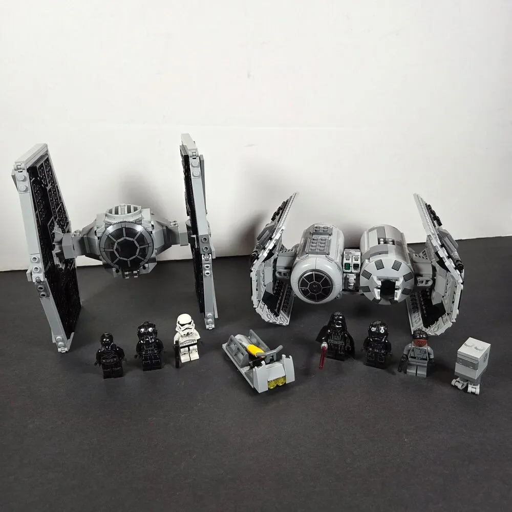 LEGO Star Wars Tie Bomber 75347 & Imperial Tie Fighter 75300 100% Complete
